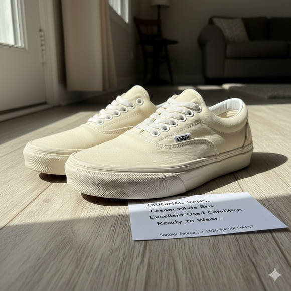 Vans Era White Sneakers - Picture 5 of 6